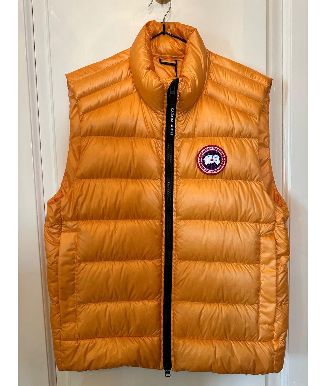 CANADA GOOSE Оранжевый полиэстеровый жилет, фото 6