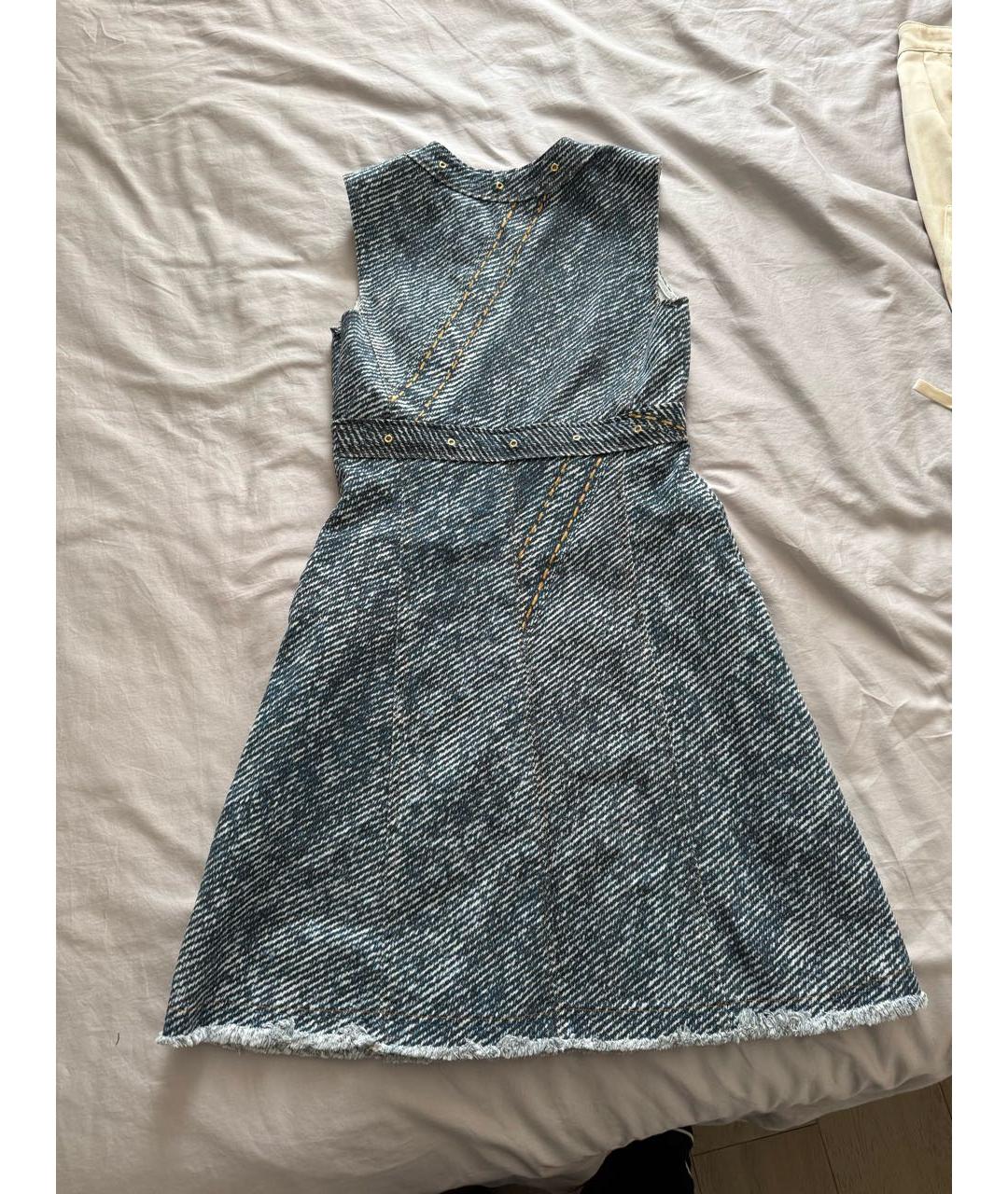 VERSACE JEANS COUTURE Синее деним повседневное платье, фото 3