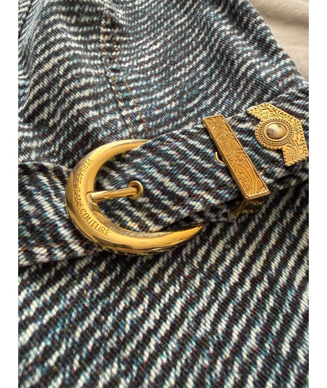 VERSACE JEANS COUTURE Синее деним повседневное платье, фото 6