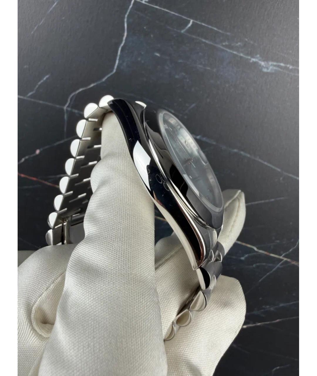 ROLEX Голубые платиновые часы, фото 4