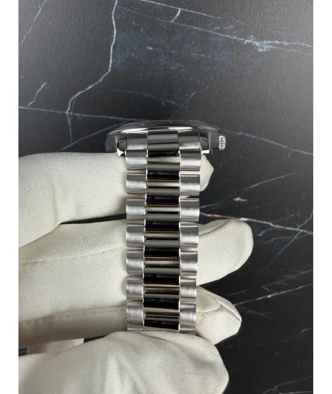 ROLEX Голубые платиновые часы, фото 5