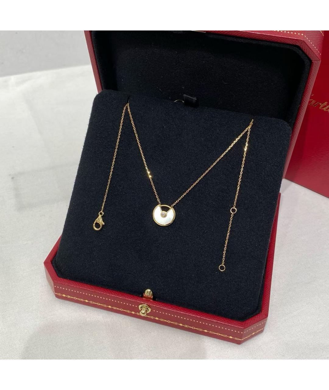 CARTIER Белое колье из желтого золота, фото 5