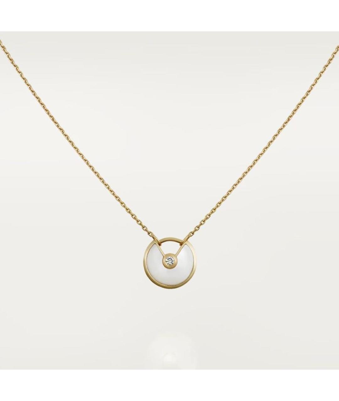 CARTIER Белое колье из желтого золота, фото 6