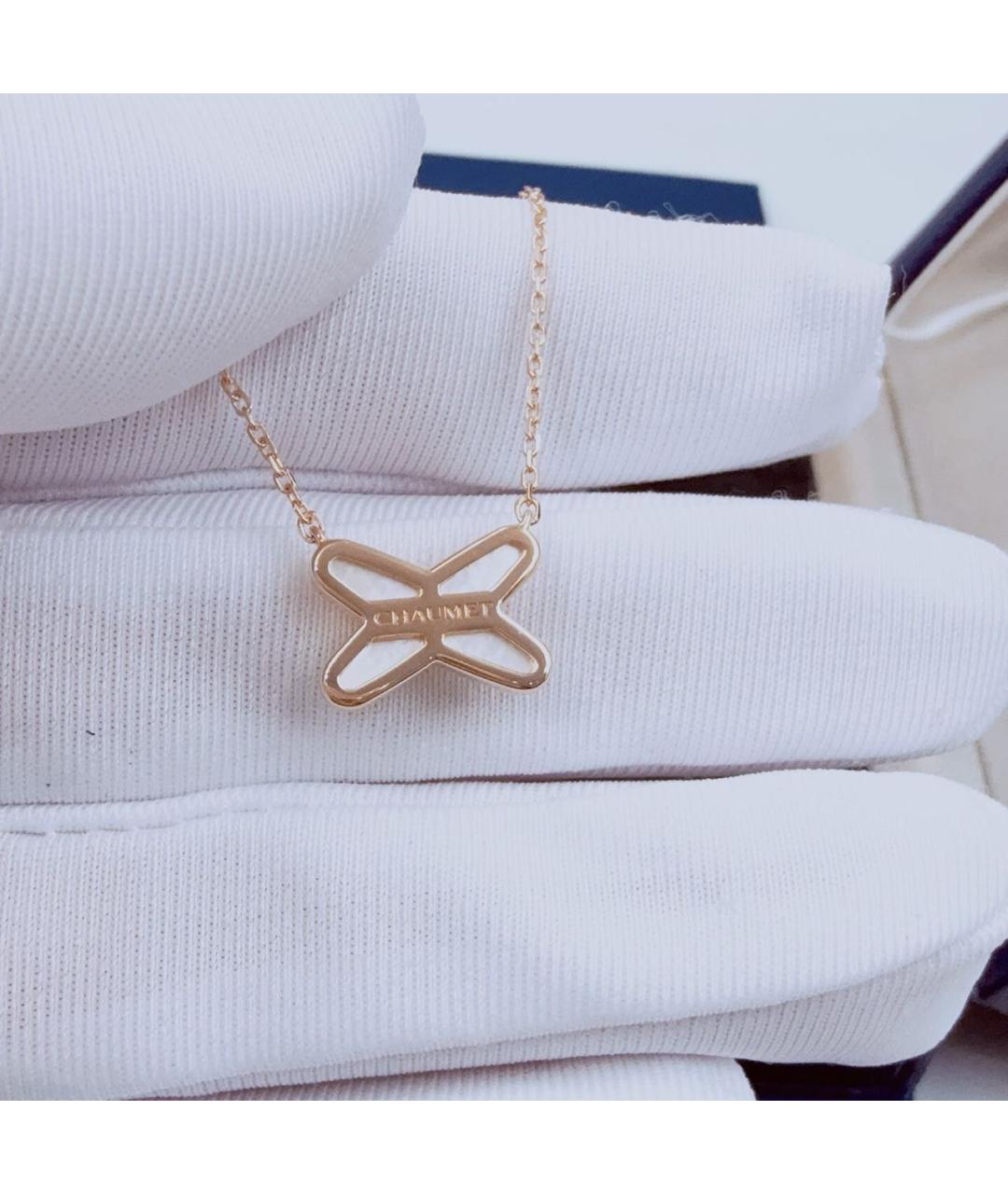 CHAUMET Белое колье из розового золота, фото 5