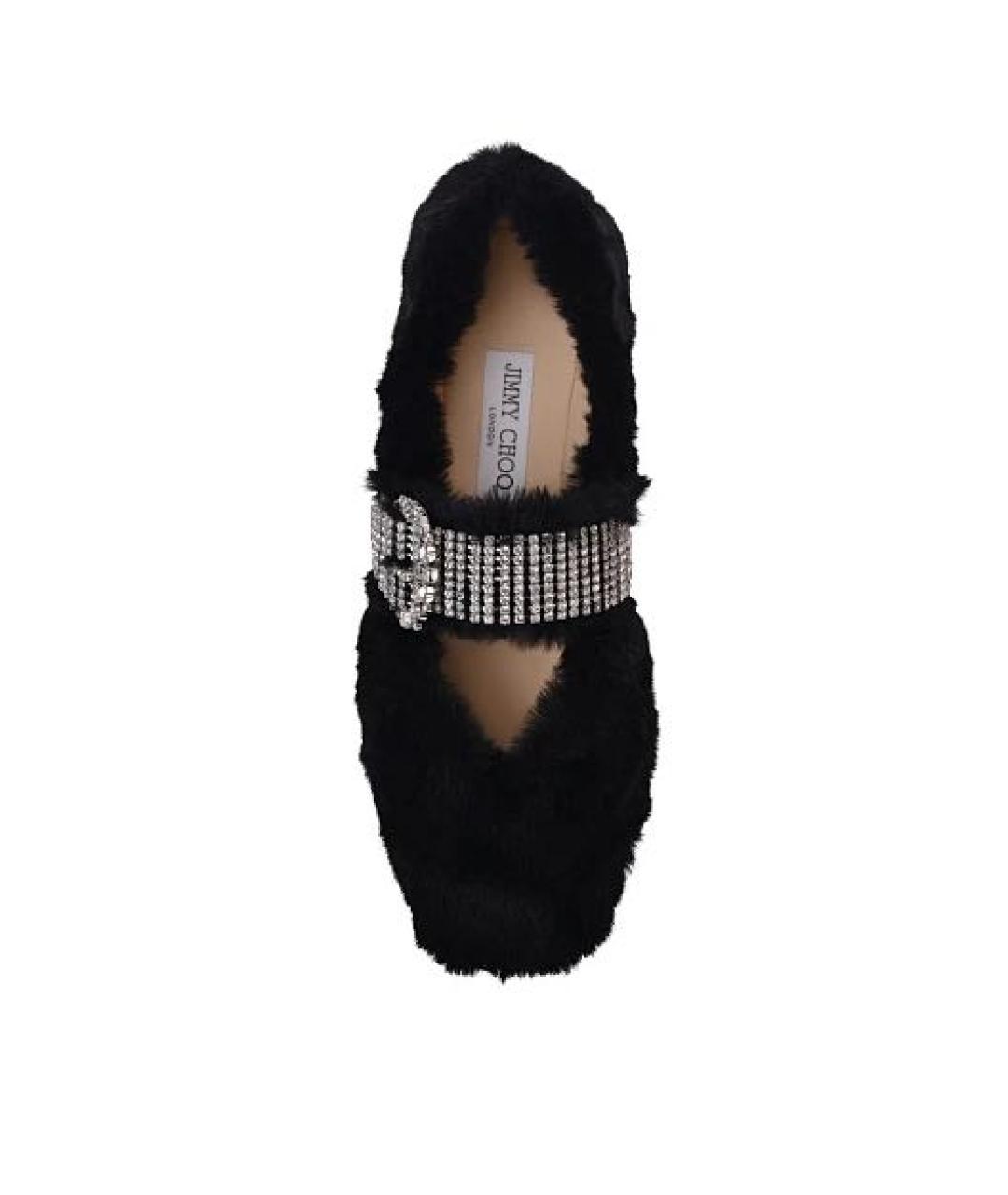 JIMMY CHOO Черные кожаные балетки, фото 3