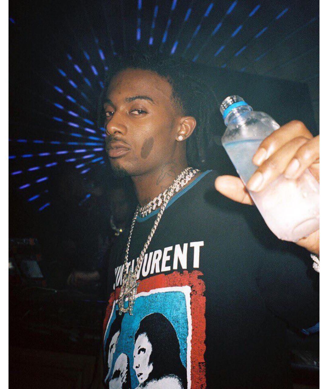 SAINT LAURENT Черная хлопковая футболка, фото 5