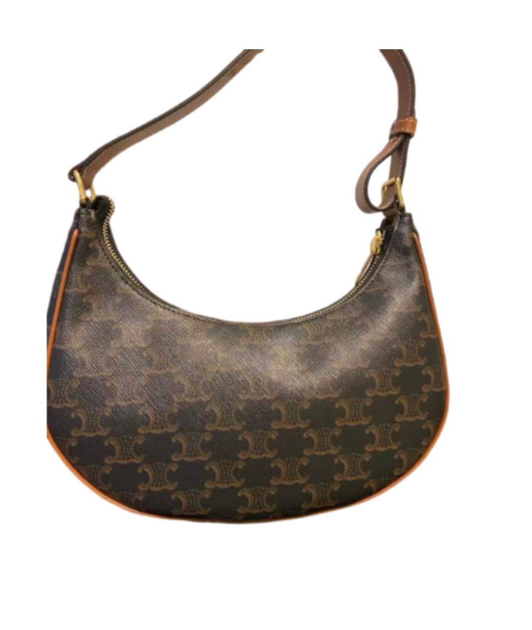 CELINE Коричневая сумка через плечо, фото 2