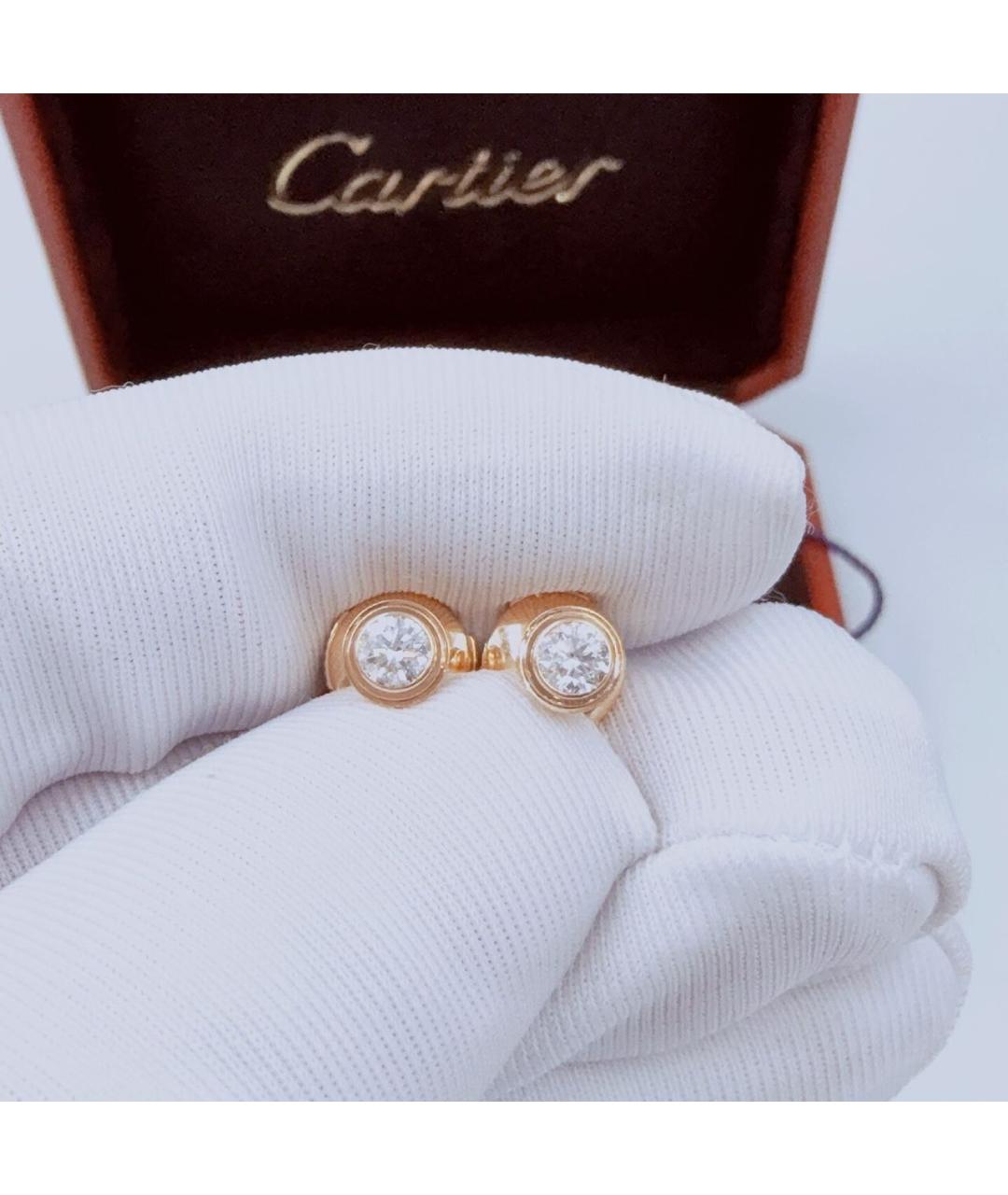 CARTIER Розовые серьги из розового золота, фото 5
