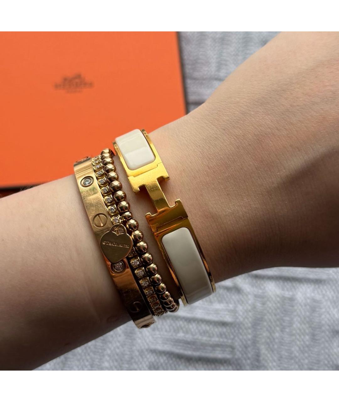 HERMES Золотой браслет, фото 7