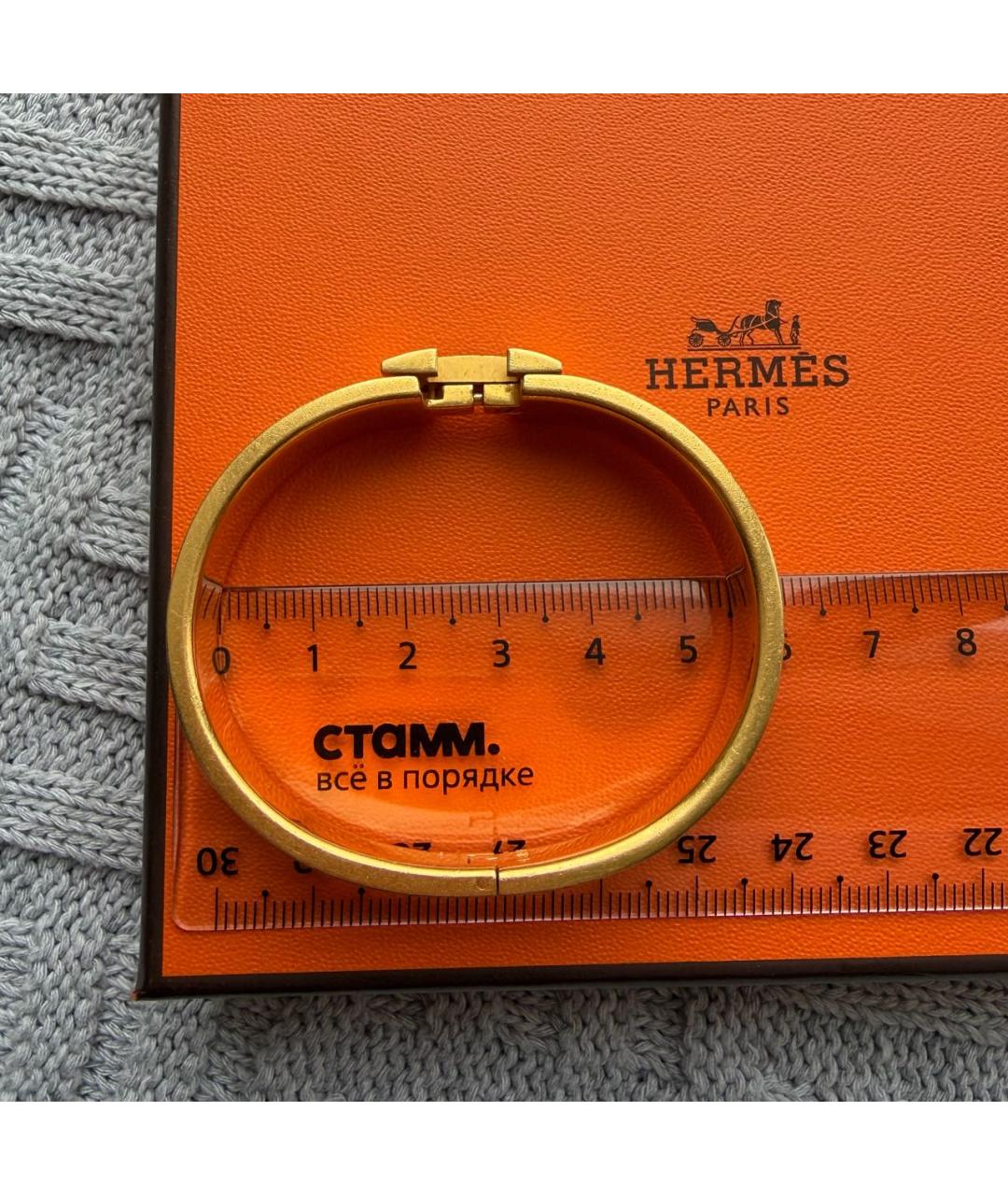 HERMES Золотой браслет, фото 5
