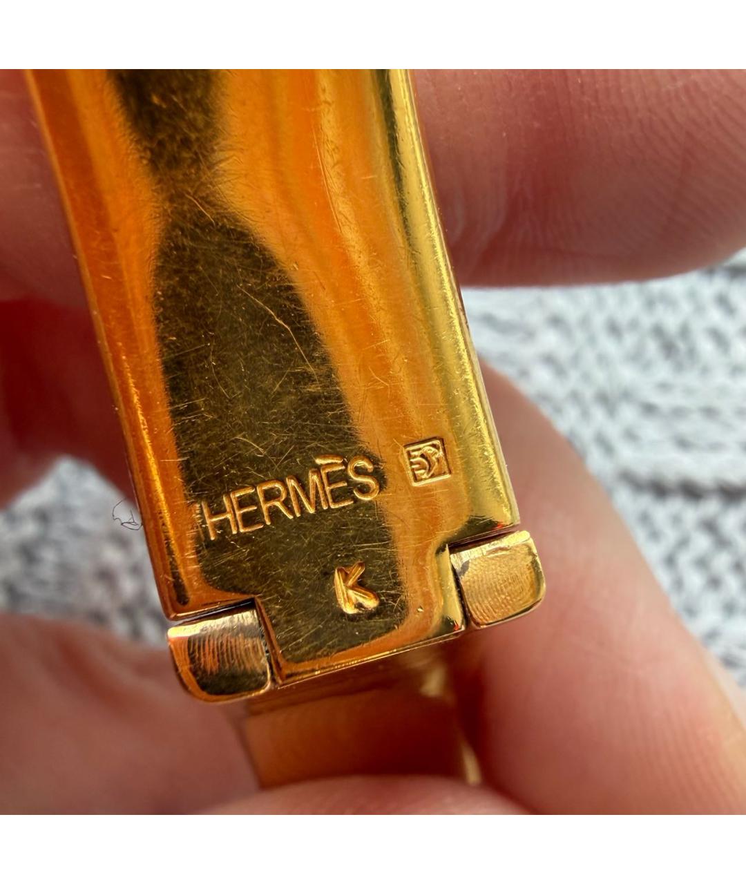 HERMES Золотой браслет, фото 4