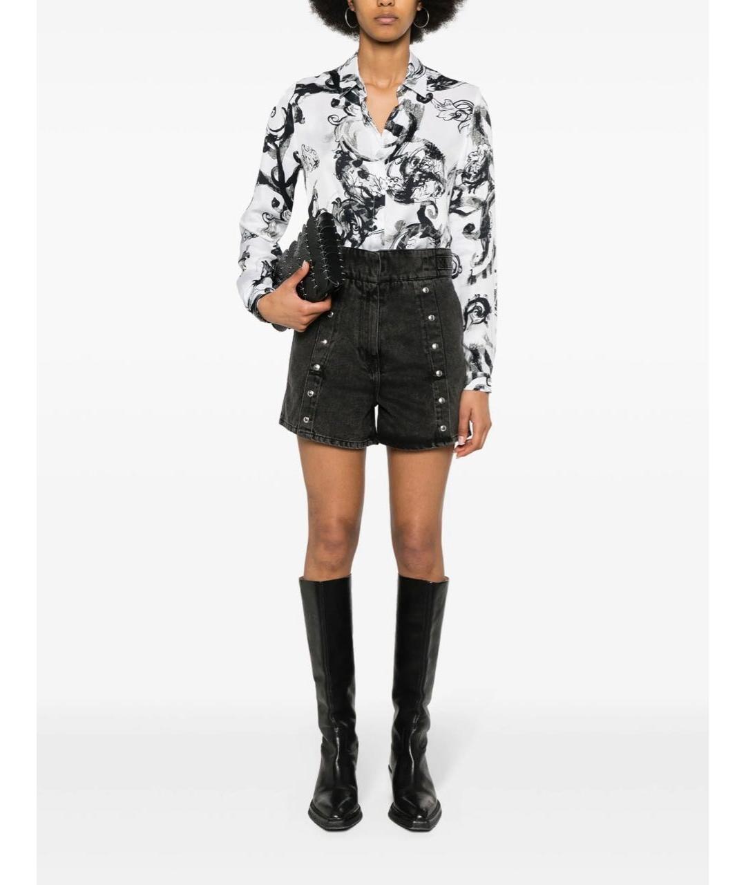 IRO Антрацитовые деним шорты, фото 3