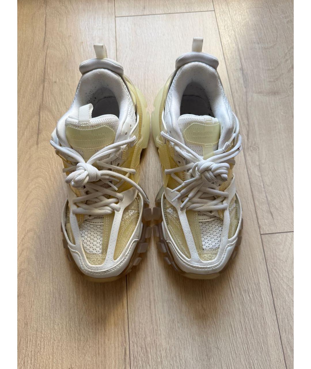 BALENCIAGA Белые текстильные кроссовки, фото 3