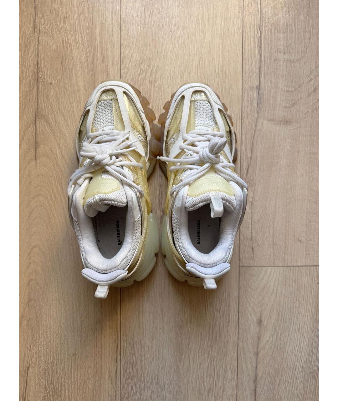 BALENCIAGA Белые текстильные кроссовки, фото 4