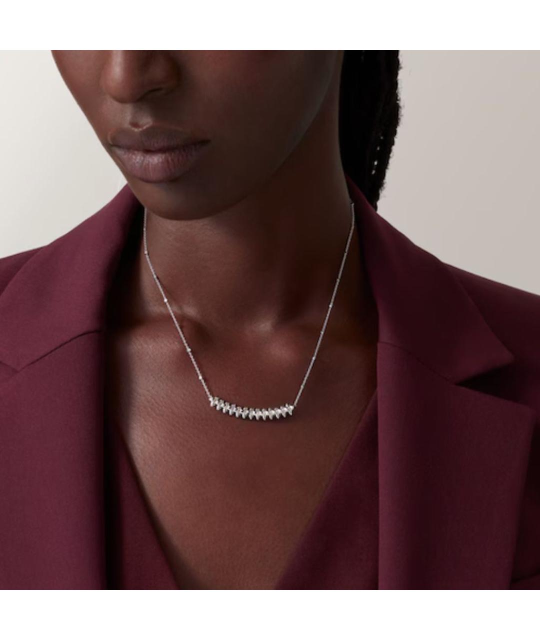 CARTIER Белое колье из белого золота, фото 3