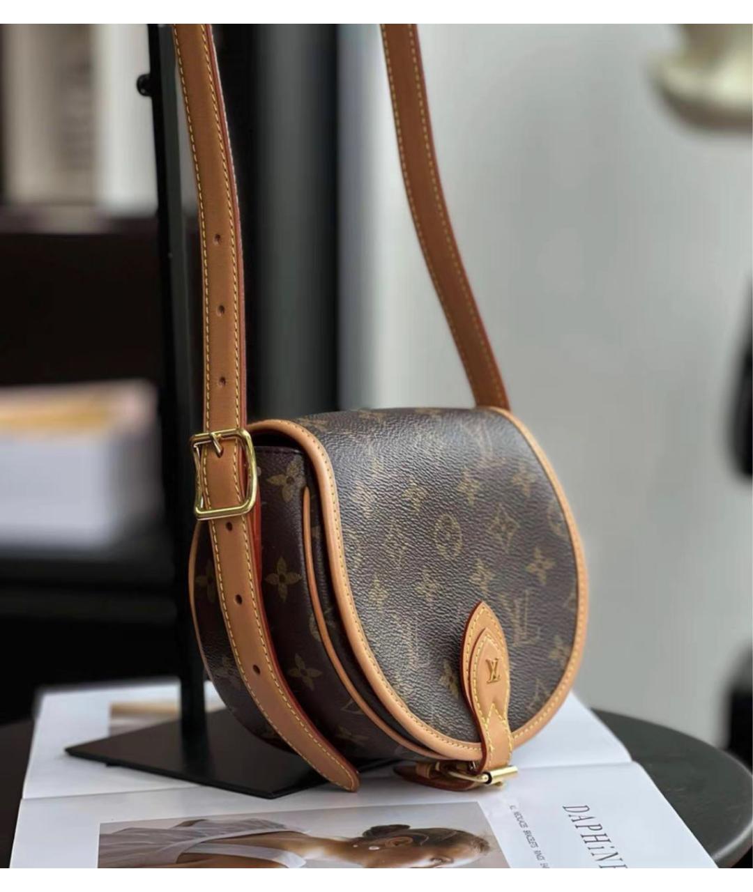 LOUIS VUITTON Коричневая сумка через плечо, фото 3
