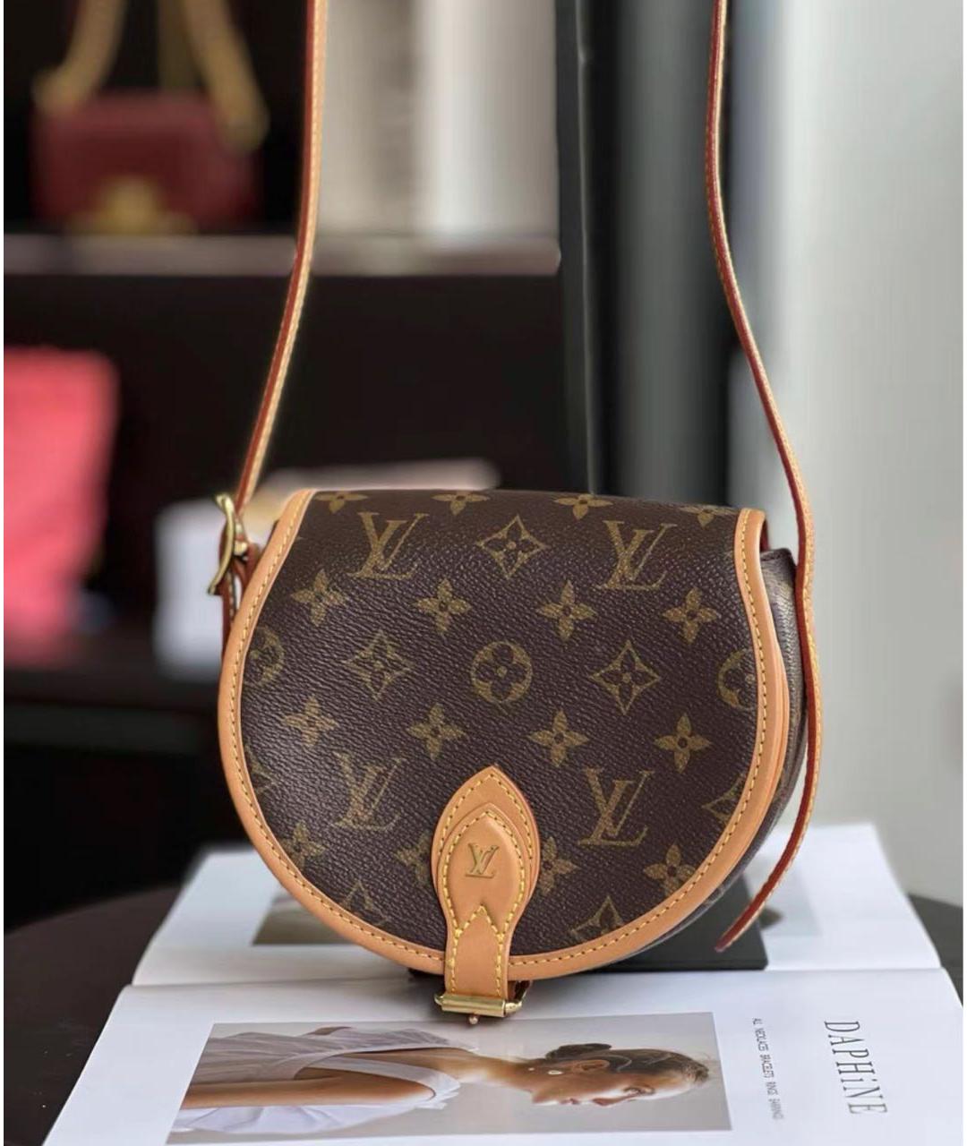 LOUIS VUITTON Коричневая сумка через плечо, фото 2