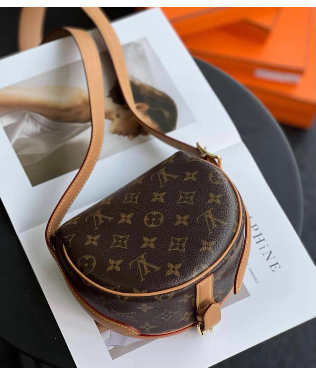 LOUIS VUITTON Коричневая сумка через плечо, фото 4