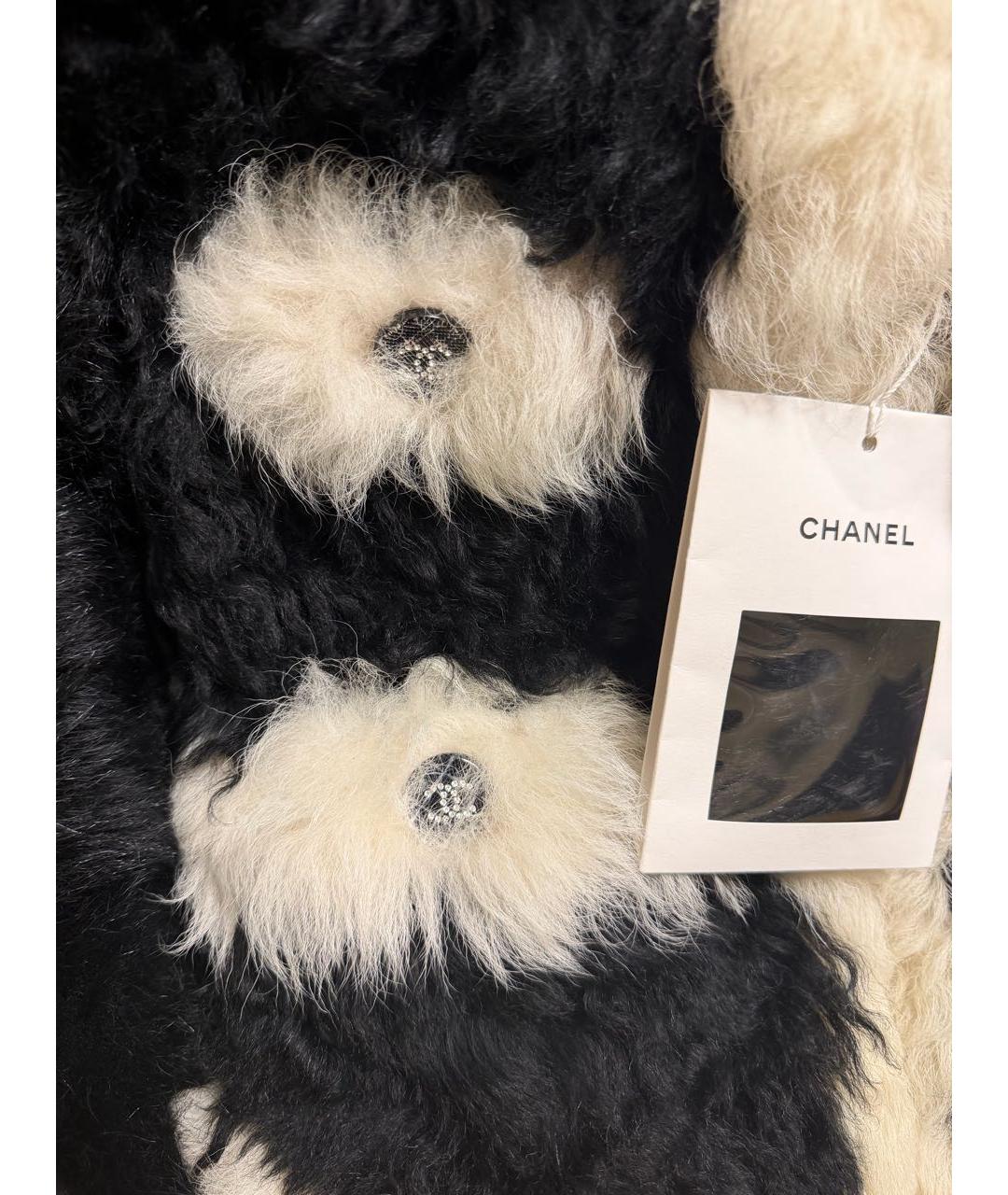 CHANEL Черная меховая шуба, фото 4