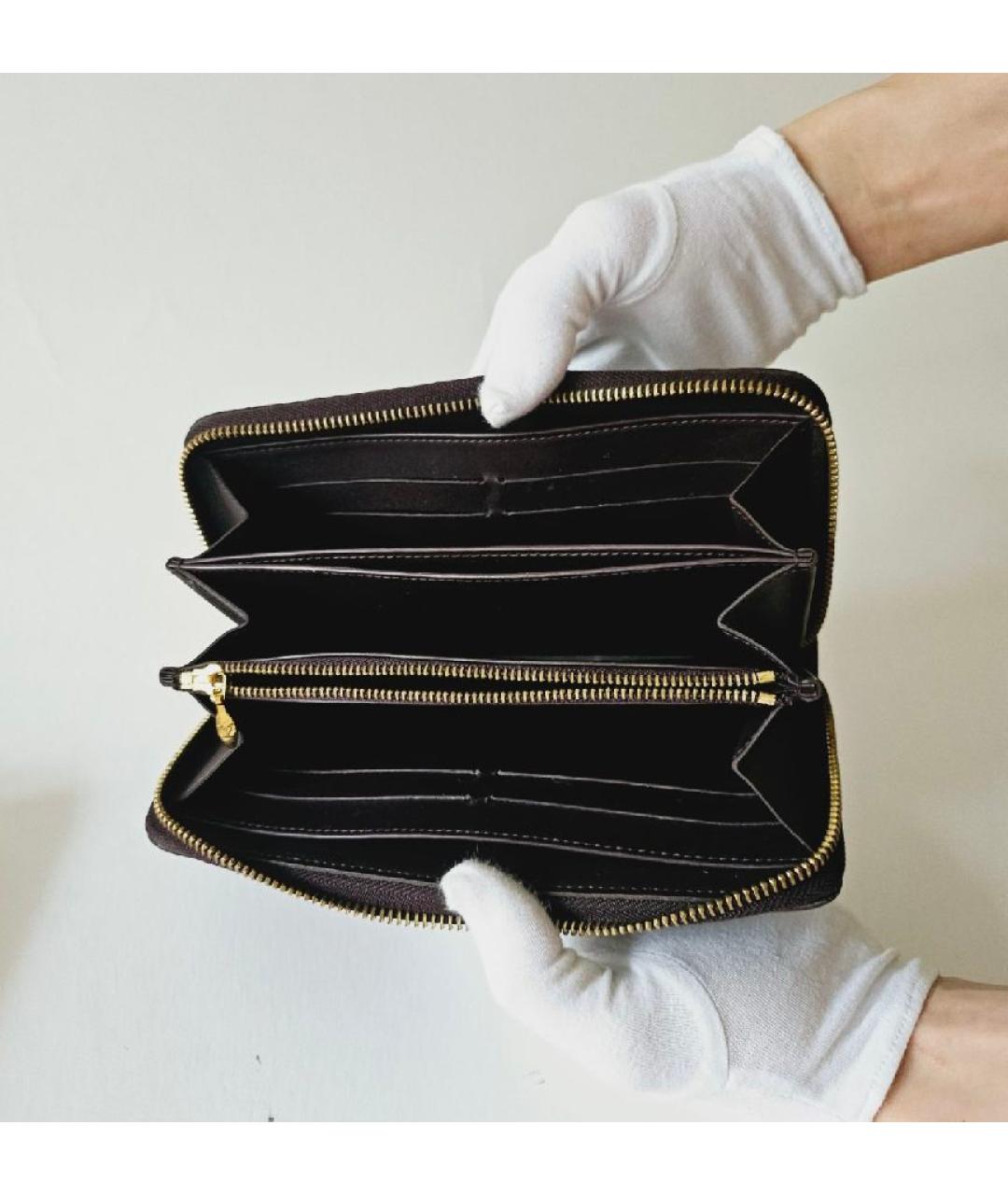 LOUIS VUITTON Бордовый кошелек из лакированной кожи, фото 4