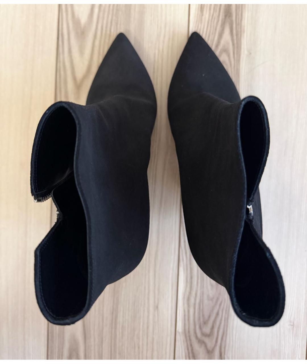 SAINT LAURENT Черные замшевые ботильоны, фото 3