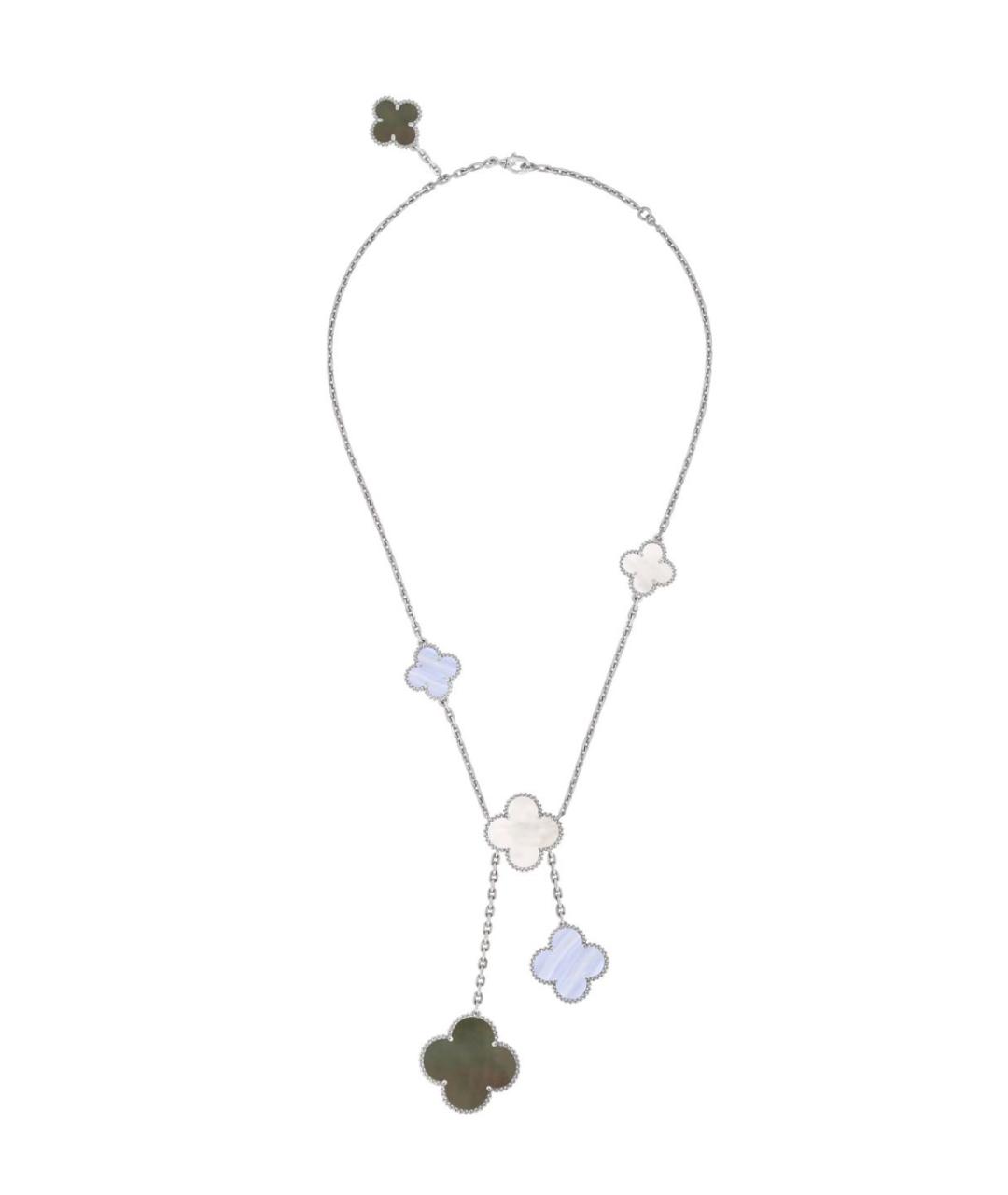 VAN CLEEF & ARPELS Серебряное колье из белого золота, фото 6