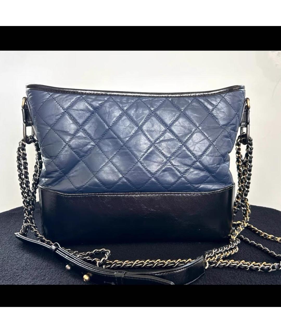 CHANEL Темно-синяя сумка через плечо, фото 4