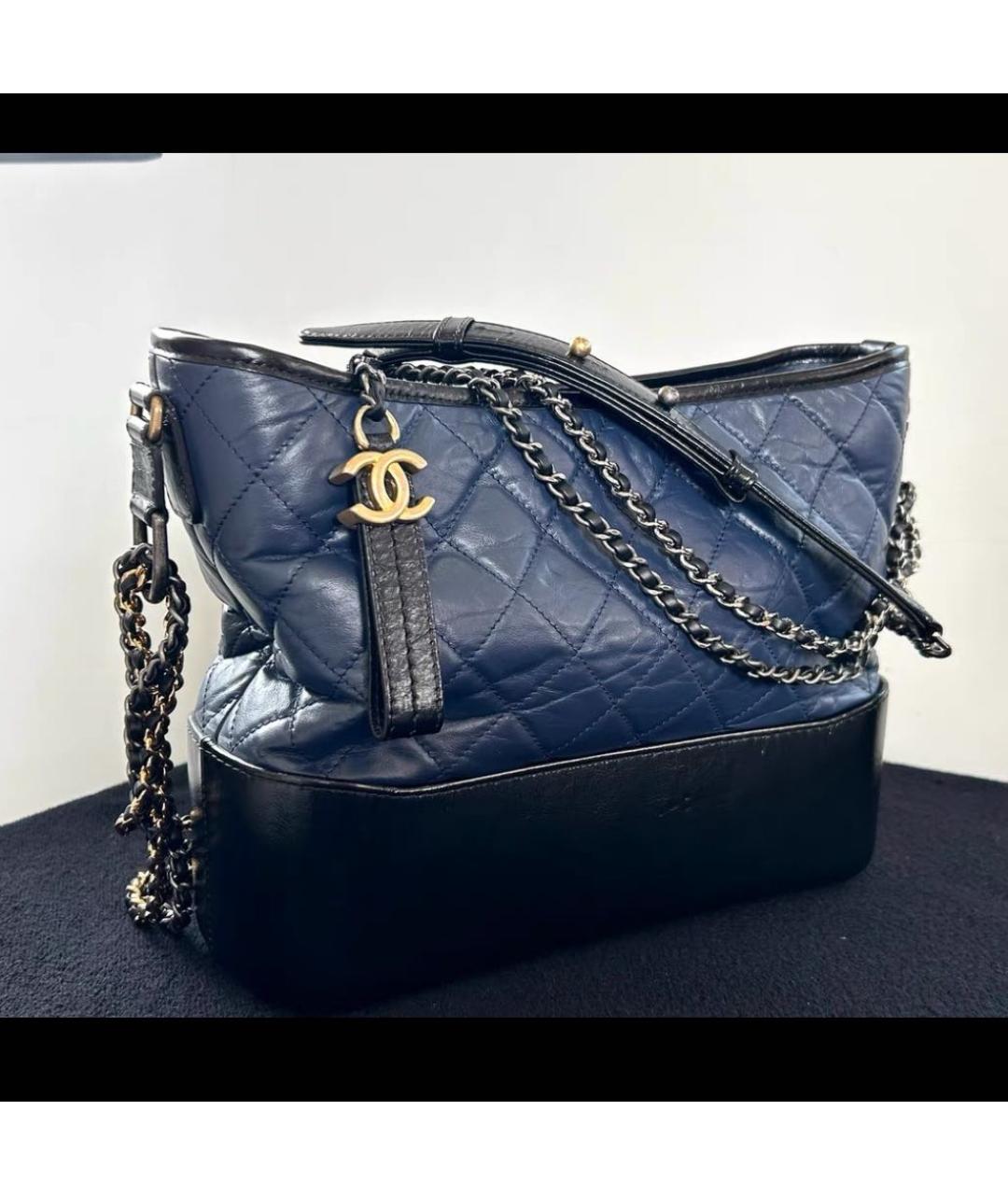 CHANEL Темно-синяя сумка через плечо, фото 2