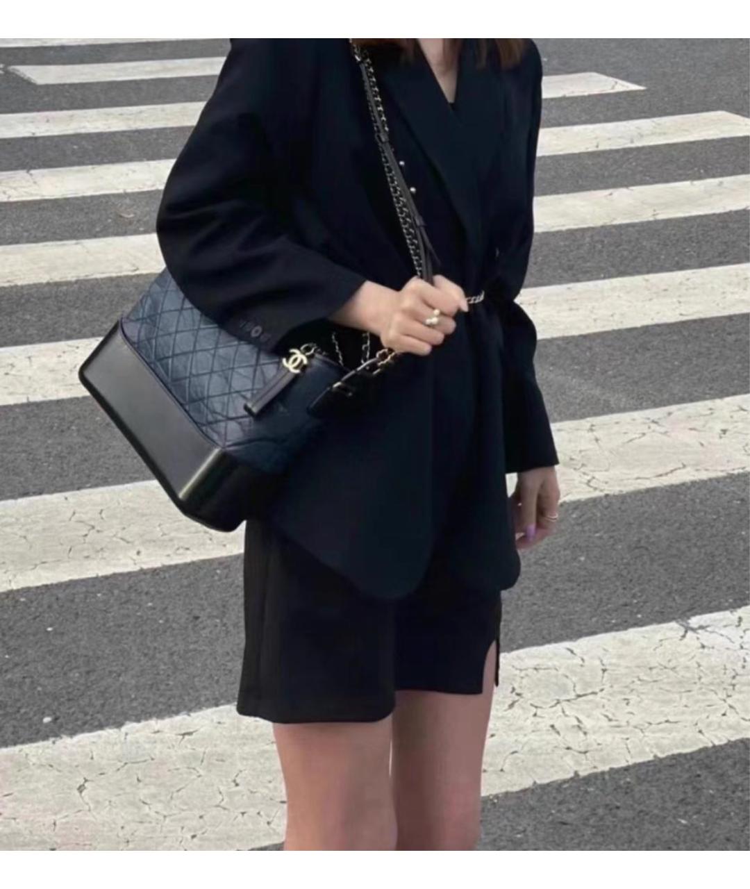 CHANEL Темно-синяя сумка через плечо, фото 5