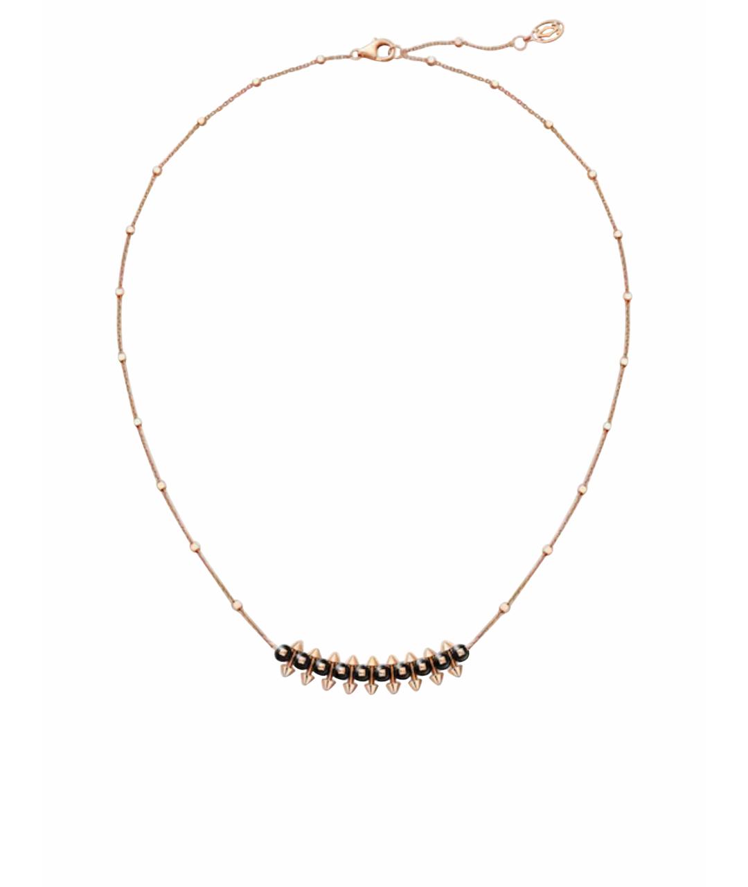 CARTIER Черное колье из розового золота, фото 1