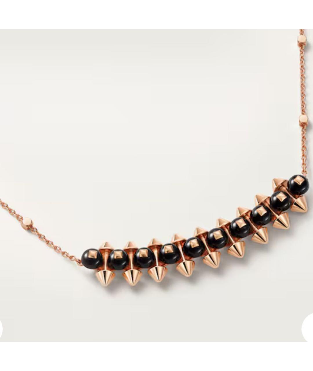 CARTIER Черное колье из розового золота, фото 2