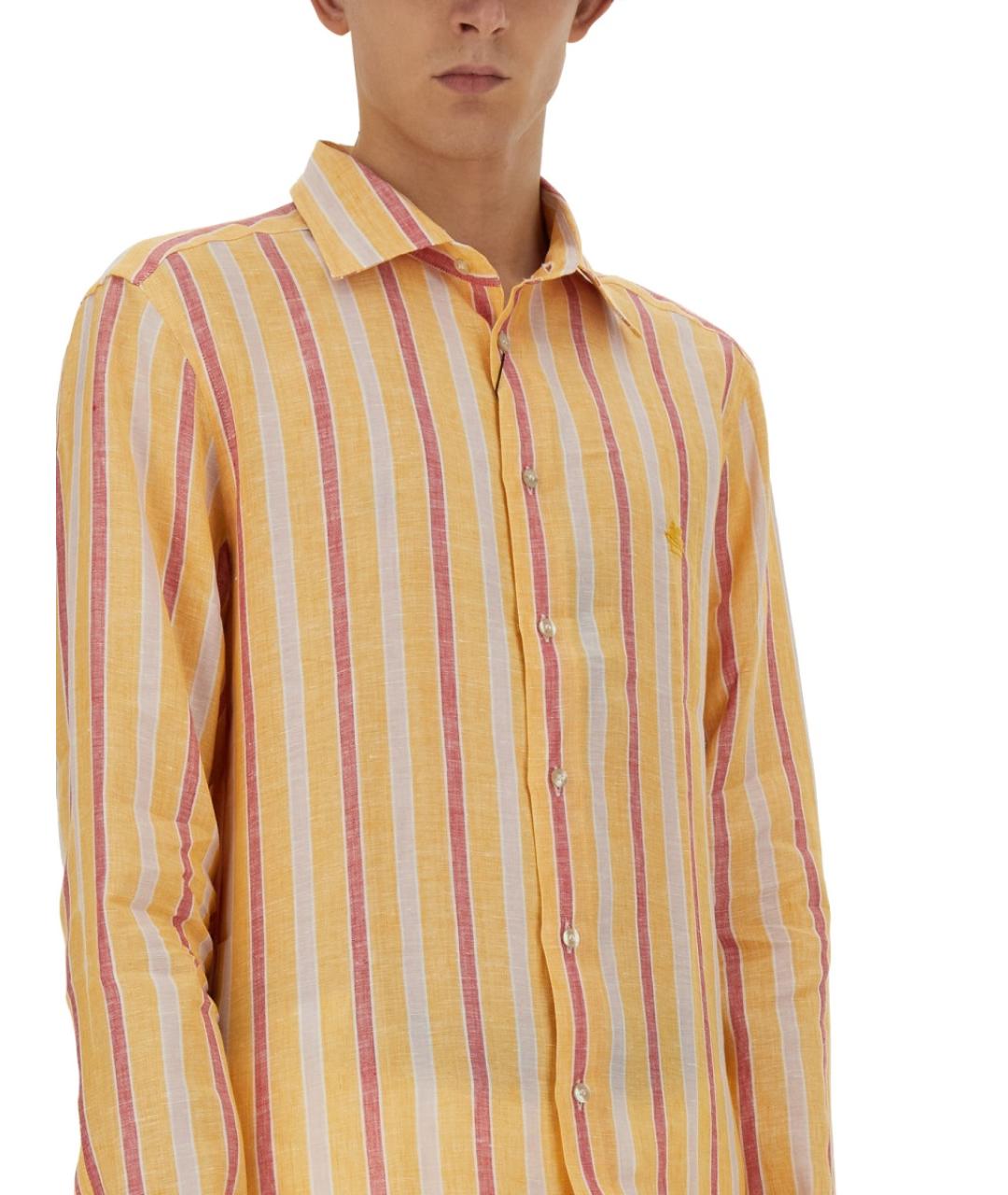 ETRO Мульти льняная кэжуал рубашка, фото 4