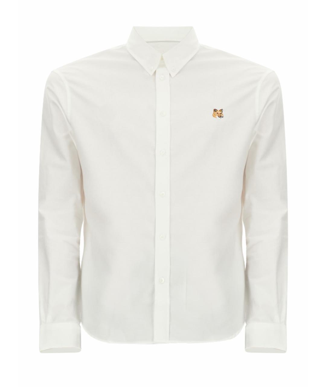 MAISON KITSUNE Белая хлопковая кэжуал рубашка, фото 1
