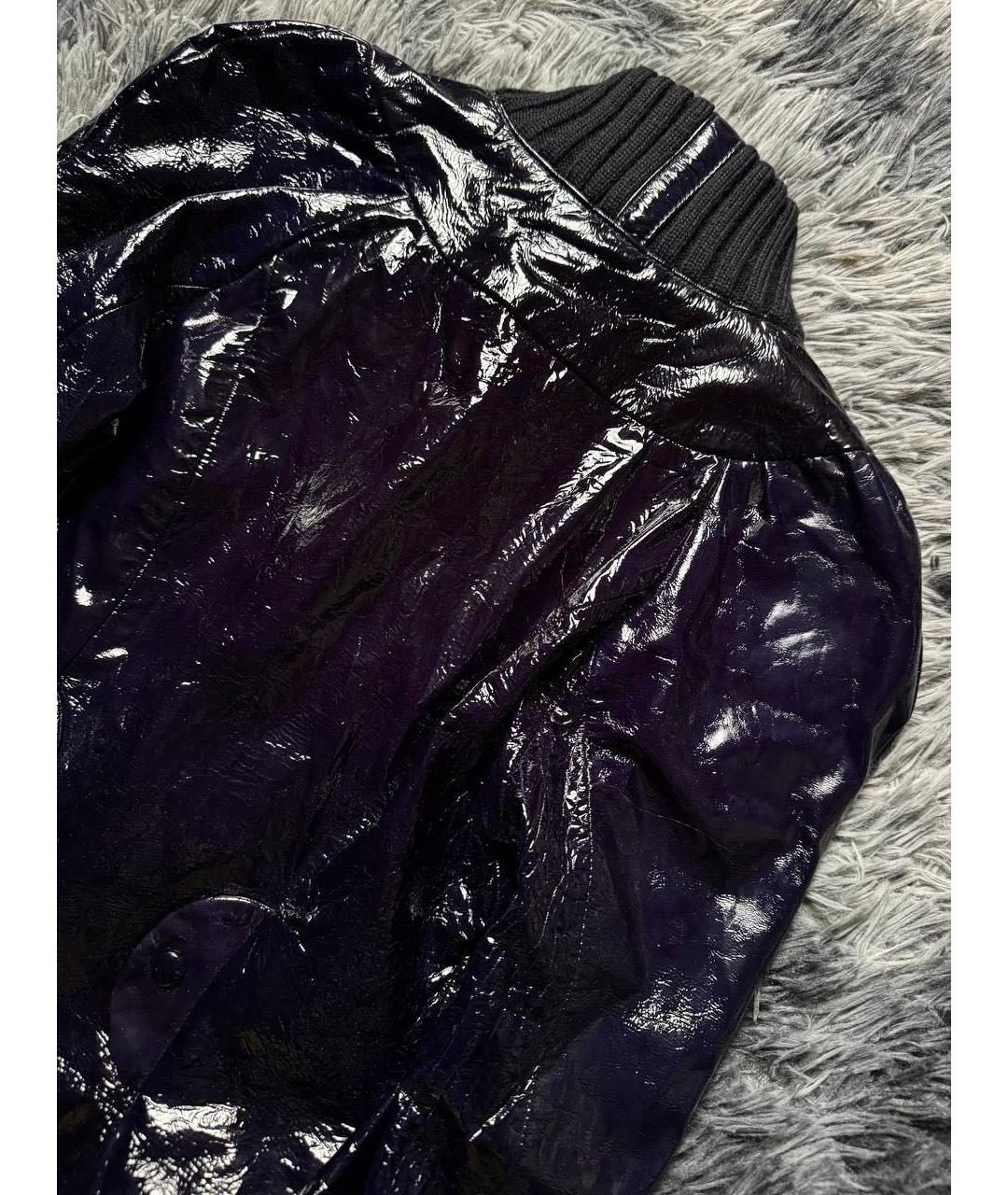 JUST CAVALLI Черная кожаная куртка, фото 2