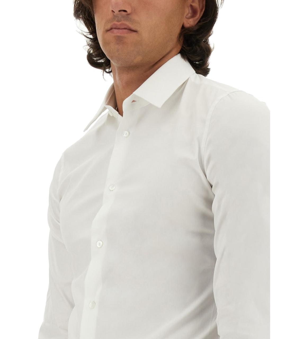 GUCCI Белая хлопковая классическая рубашка, фото 4