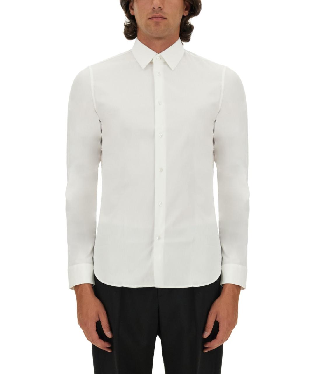 GUCCI Белая хлопковая классическая рубашка, фото 1