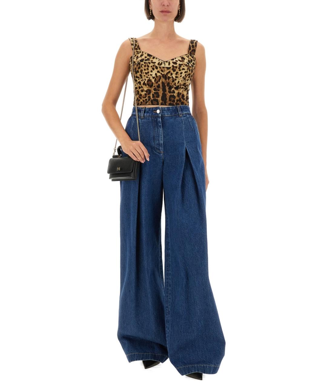 DOLCE&GABBANA Мульти шелковая майка, фото 3