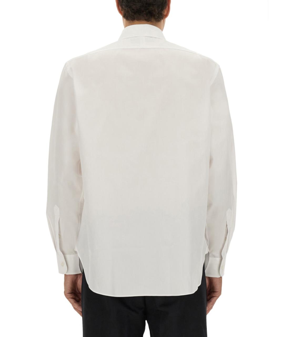 HUGO BOSS Белая хлопковая кэжуал рубашка, фото 3