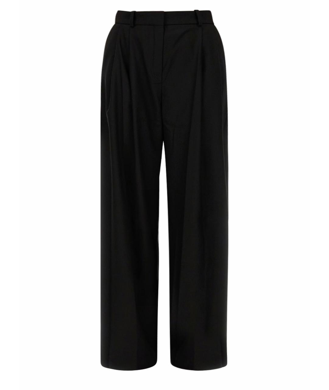 NINA RICCI Черные шерстяные прямые брюки, фото 1