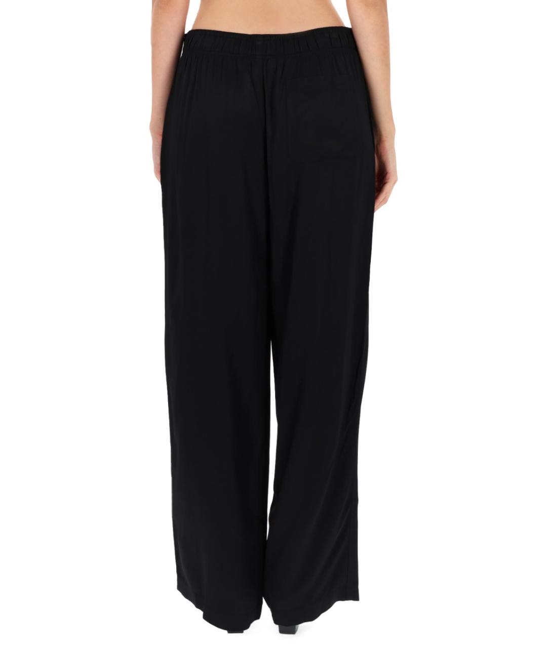 OUR LEGACY Черные вискозные прямые брюки, фото 4