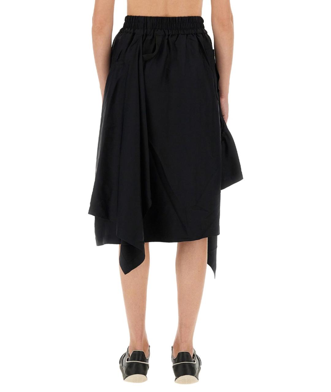 Y-3 Черная юбка миди, фото 3