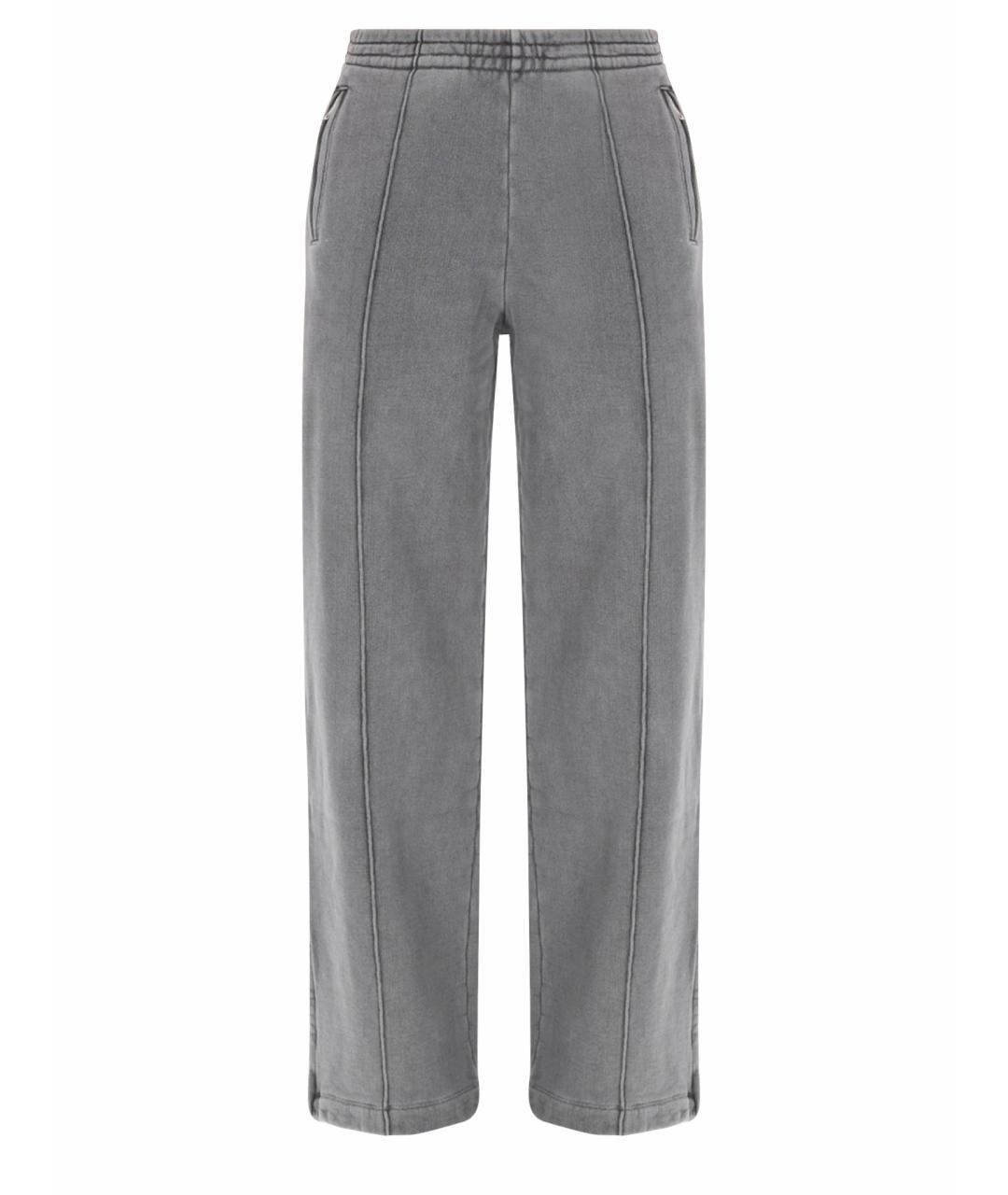 OUR LEGACY Серые хлопковые прямые брюки, фото 1