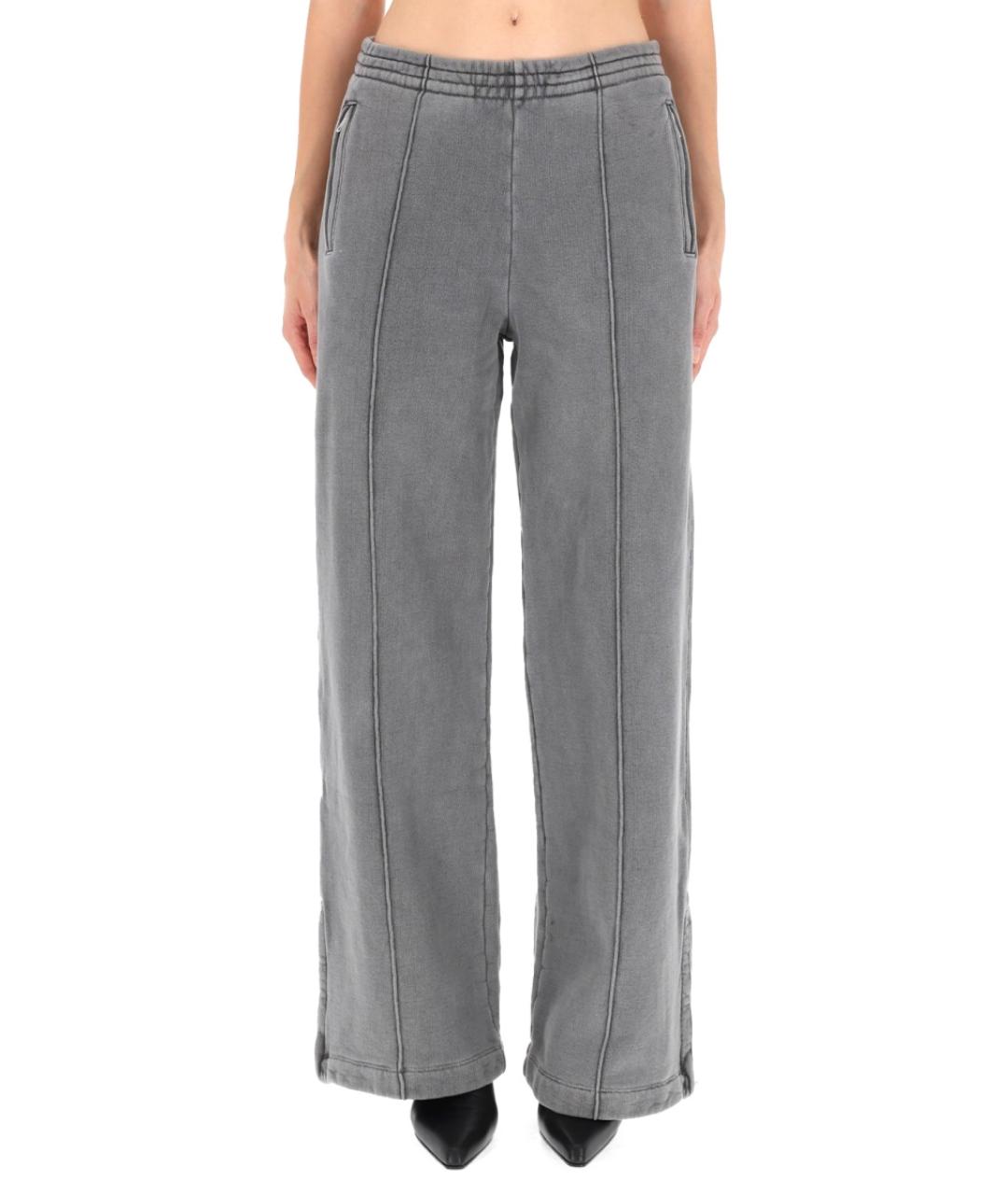 OUR LEGACY Серые хлопковые прямые брюки, фото 5