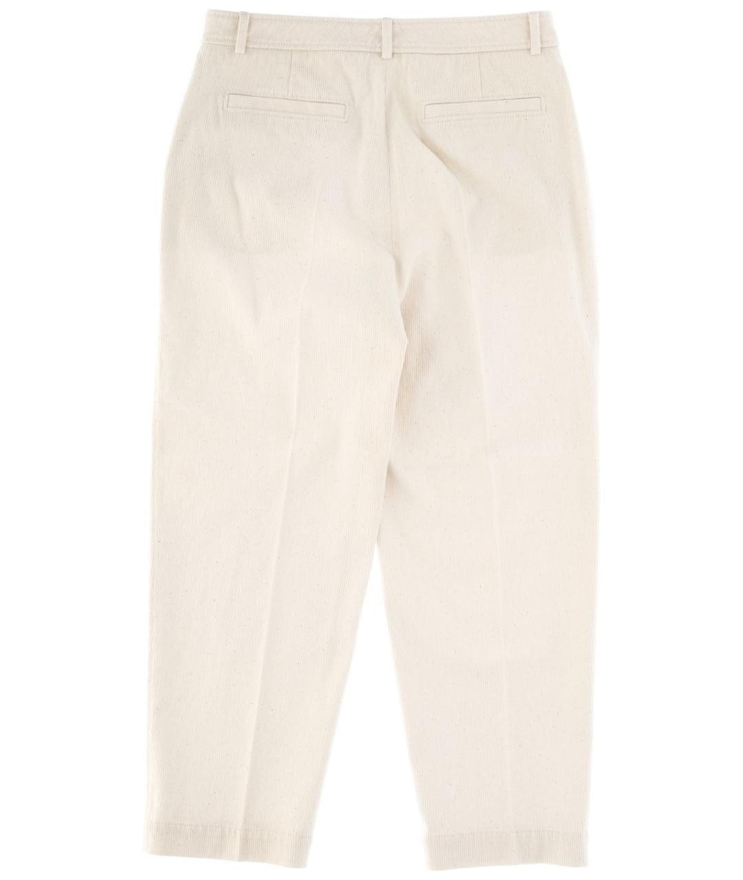 HUGO BOSS Белые хлопковые прямые брюки, фото 2