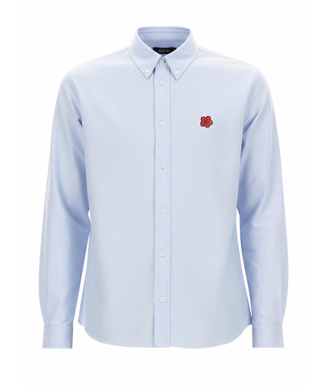 KENZO Голубая хлопковая кэжуал рубашка, фото 5