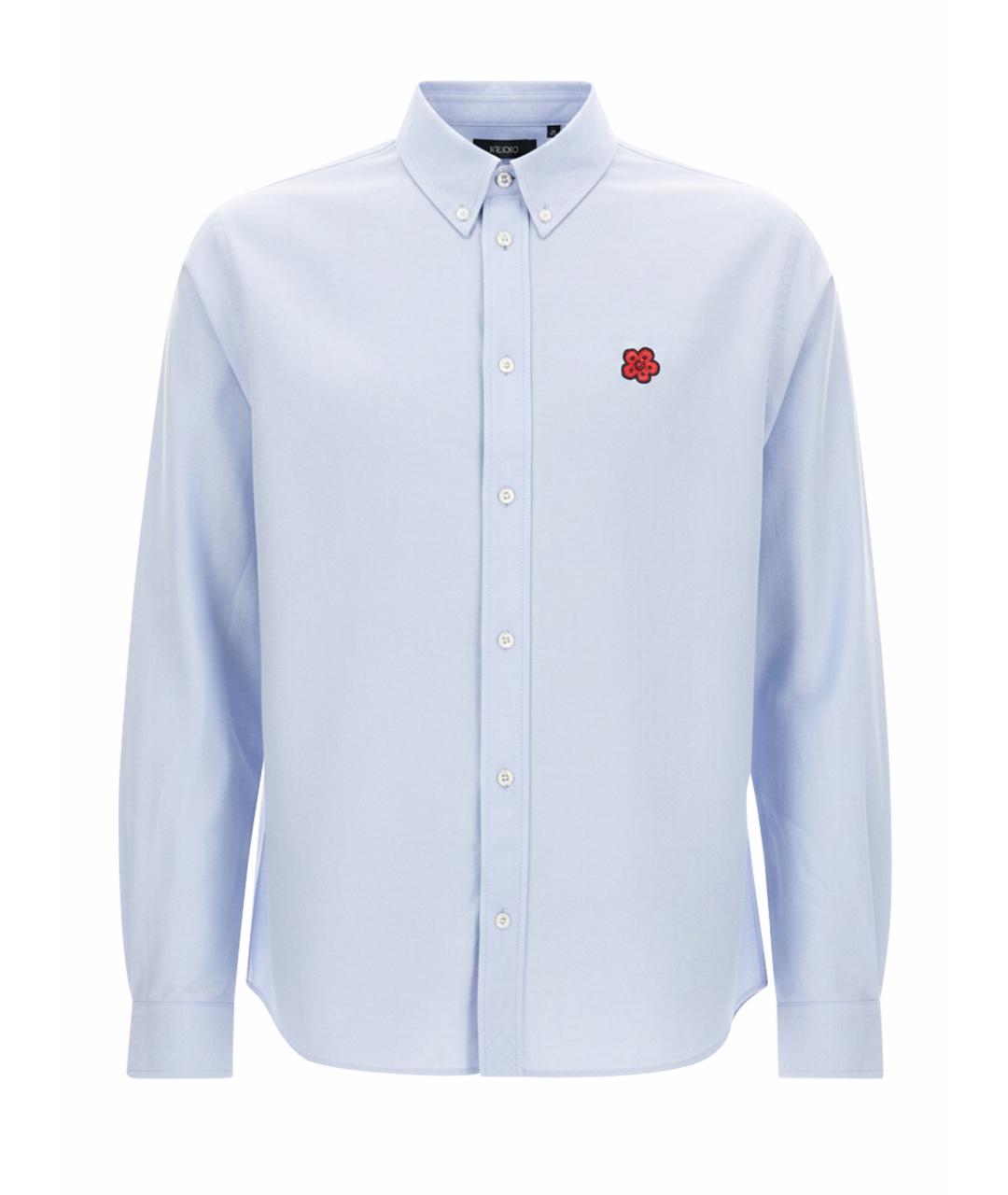 KENZO Голубая хлопковая кэжуал рубашка, фото 1