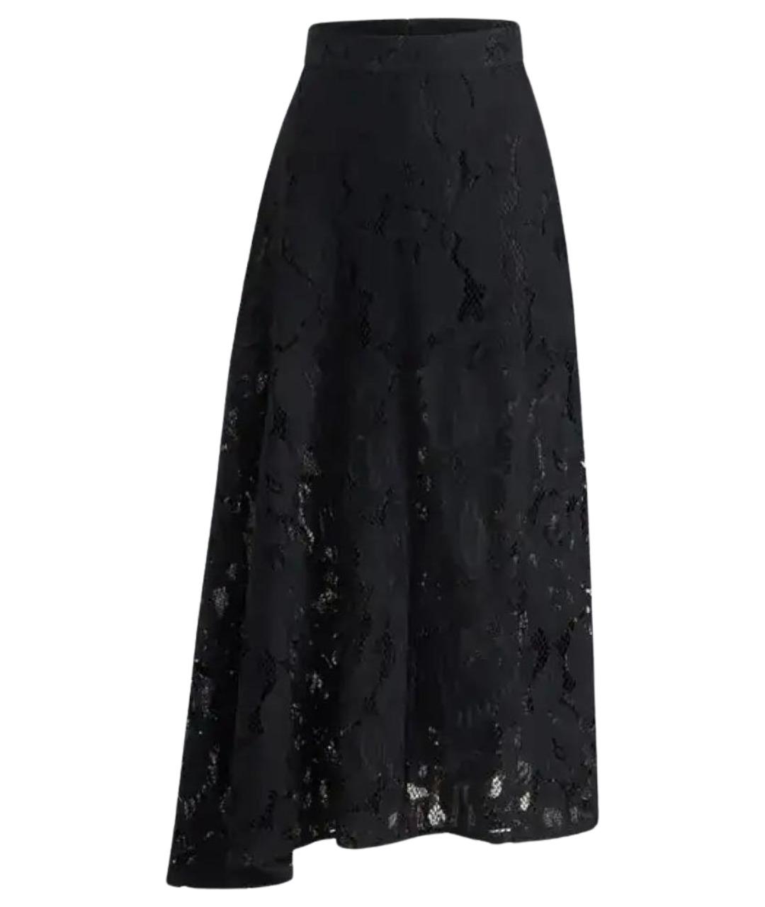 PATOU Черная хлопковая юбка миди, фото 1