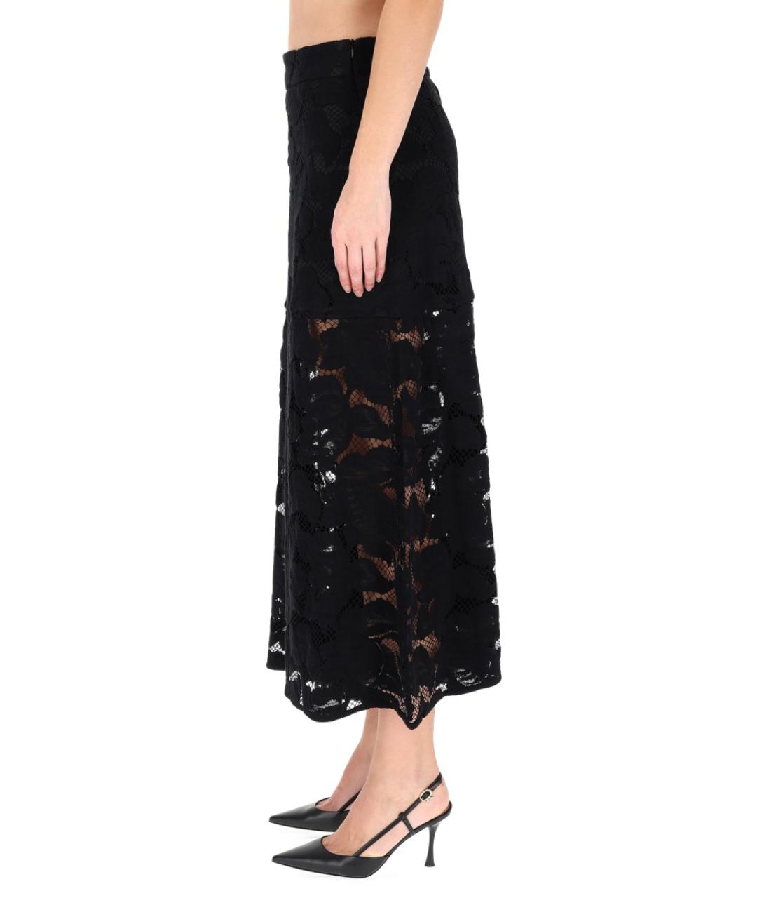 PATOU Черная хлопковая юбка миди, фото 4