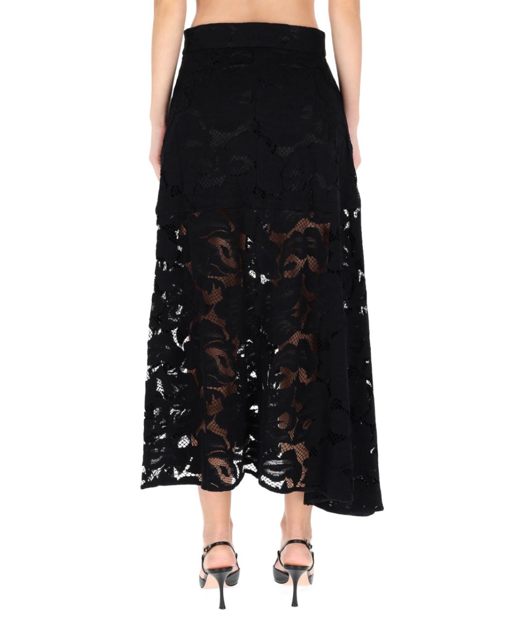 PATOU Черная хлопковая юбка миди, фото 5