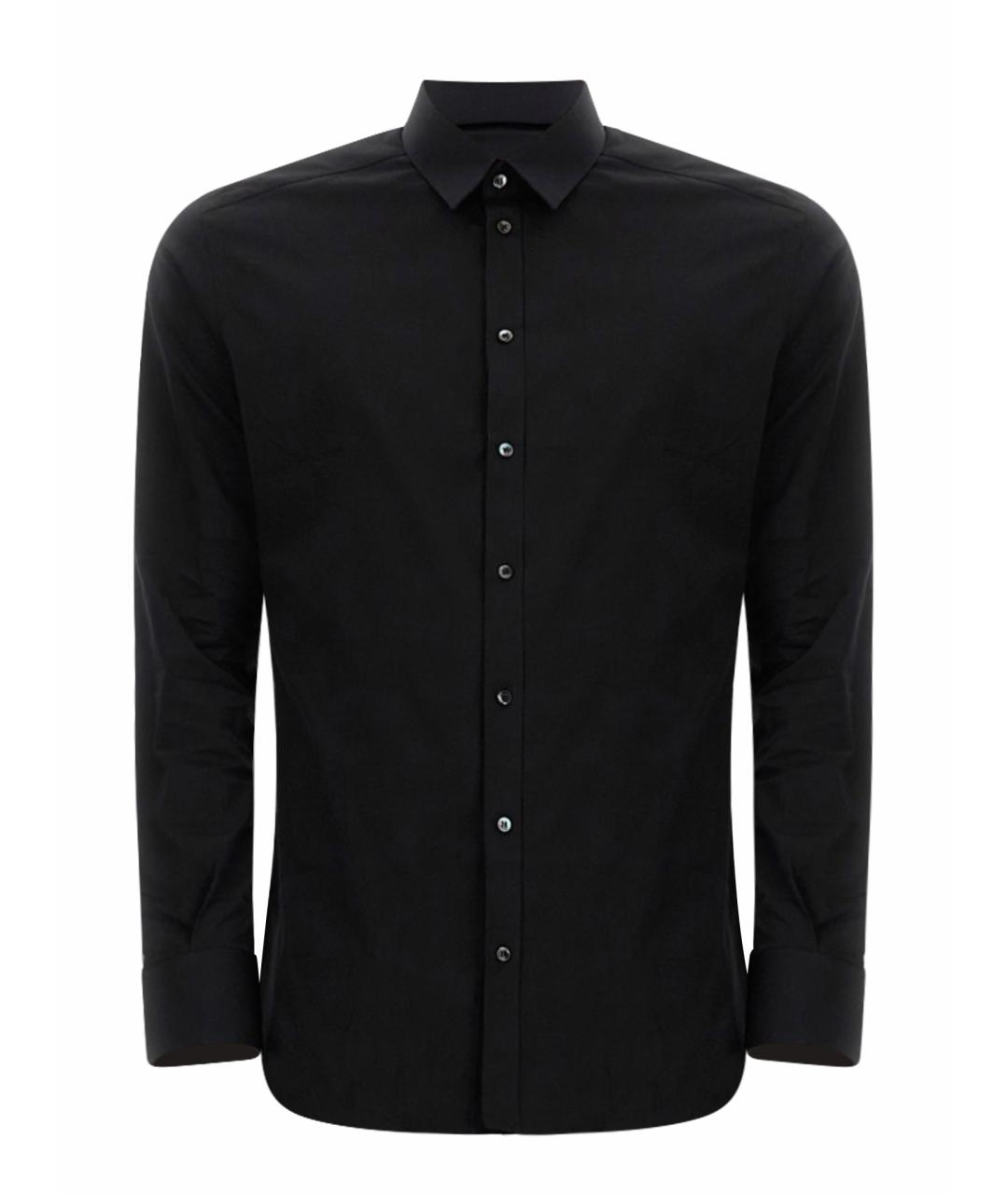 DOLCE&GABBANA Черная хлопковая кэжуал рубашка, фото 1